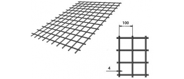Сетка сварная (дорожная) 100х100х4мм 1,5х2м купить с доставкой в Семеновском
