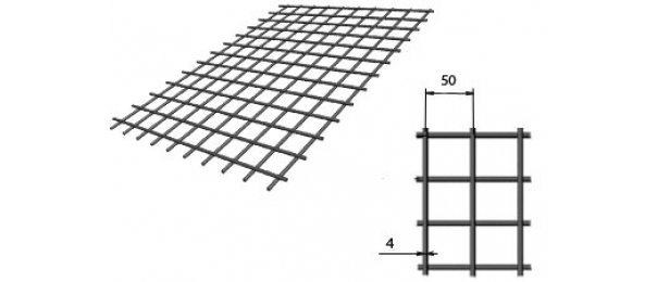 Сетка сварная (дорожная) 50х50х4мм 1х2м купить с доставкой в Семеновском